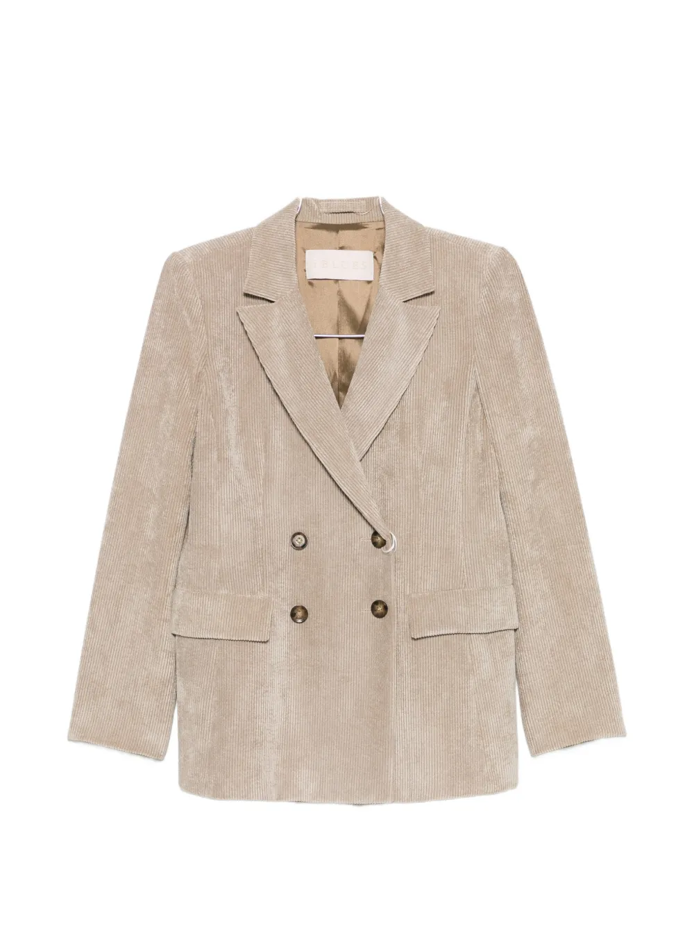 I BLUES double-breasted corduroy blazer - Nude