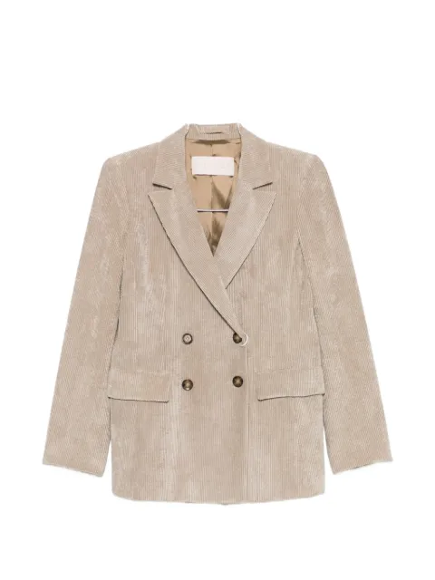 I BLUES double-breasted corduroy blazer