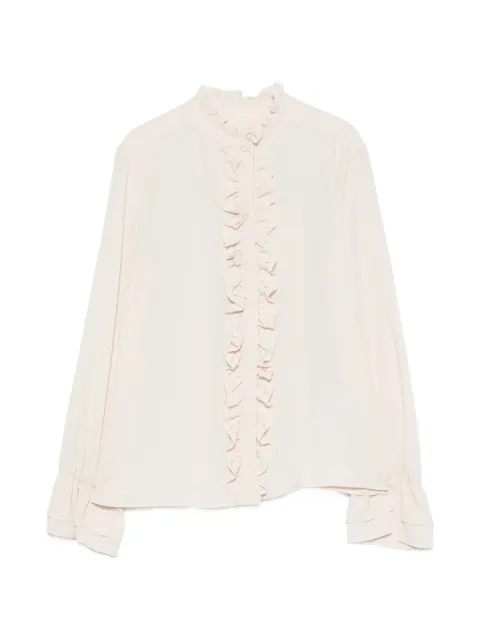 I BLUES blusa manga larga con volantes