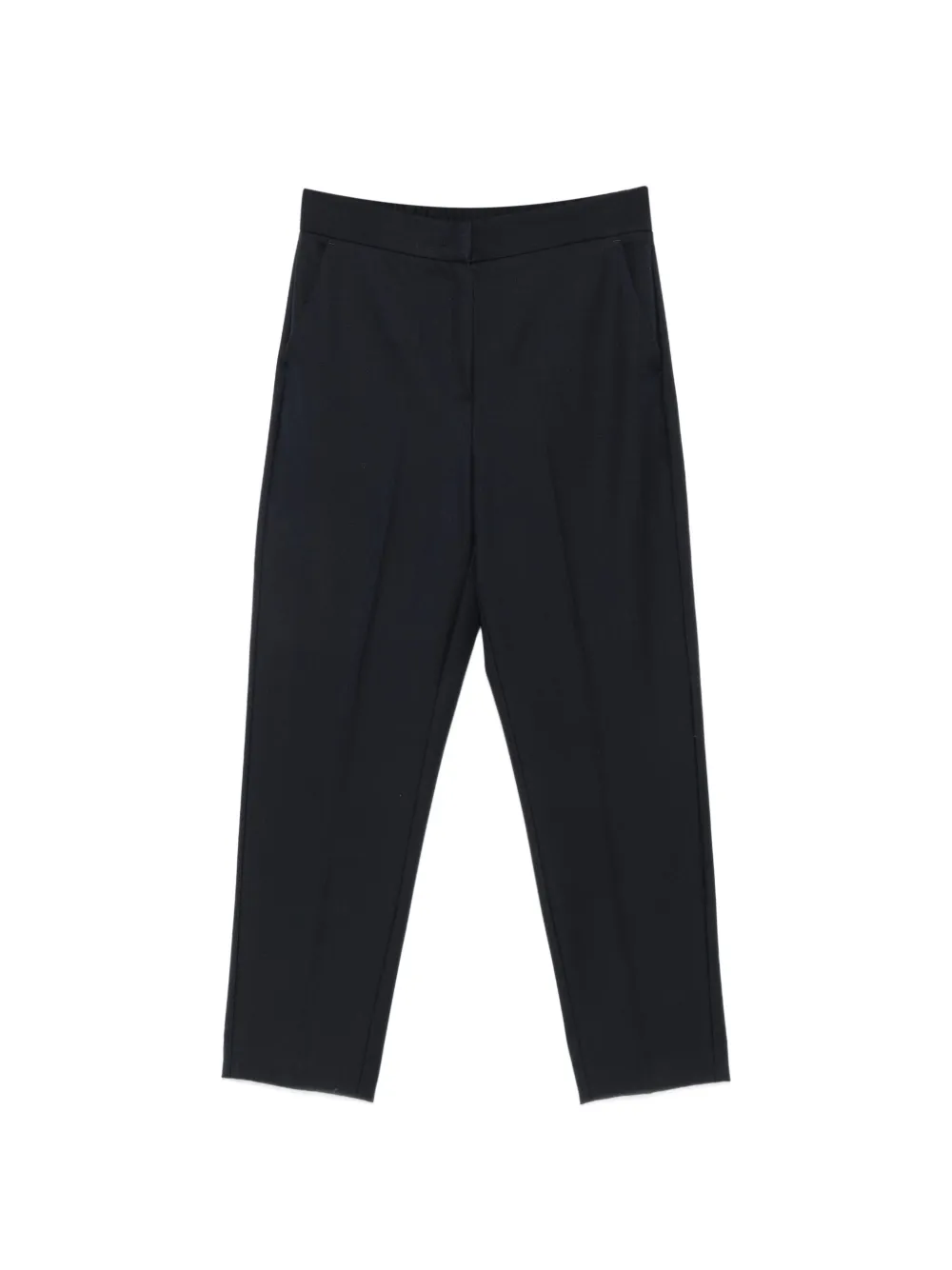 I BLUES pressed-crease cropped trousers