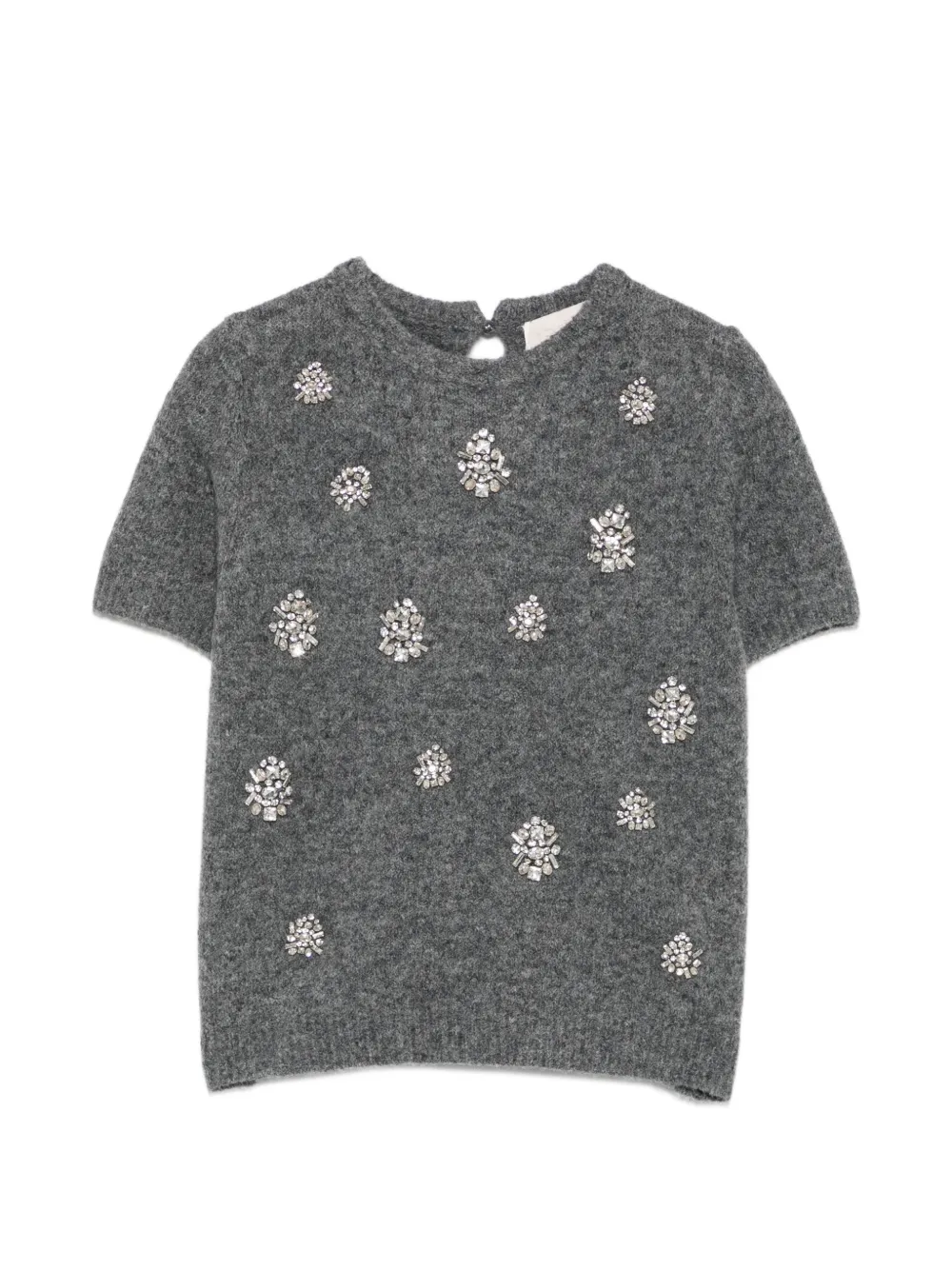 I BLUES crystal-embellished short-sleeve T-shirt