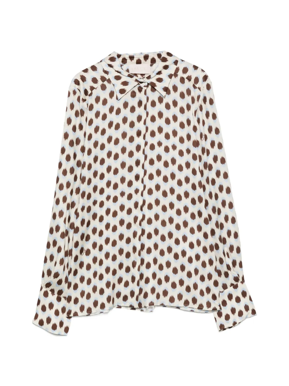 I BLUES abstract-print long-sleeve shirt