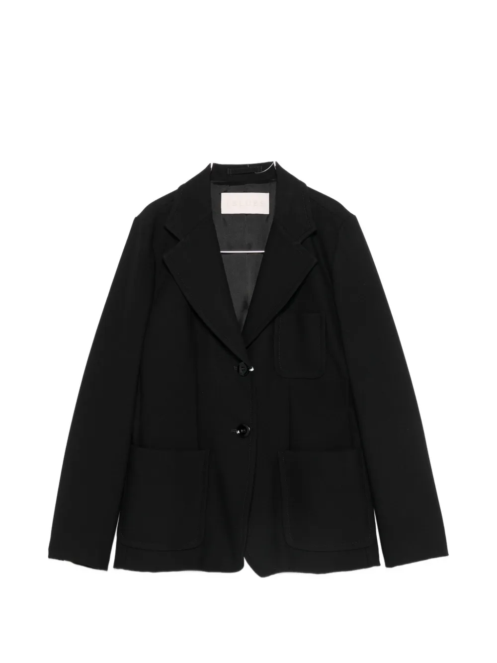 I BLUES patch-pocket single-breasted blazer - Schwarz
