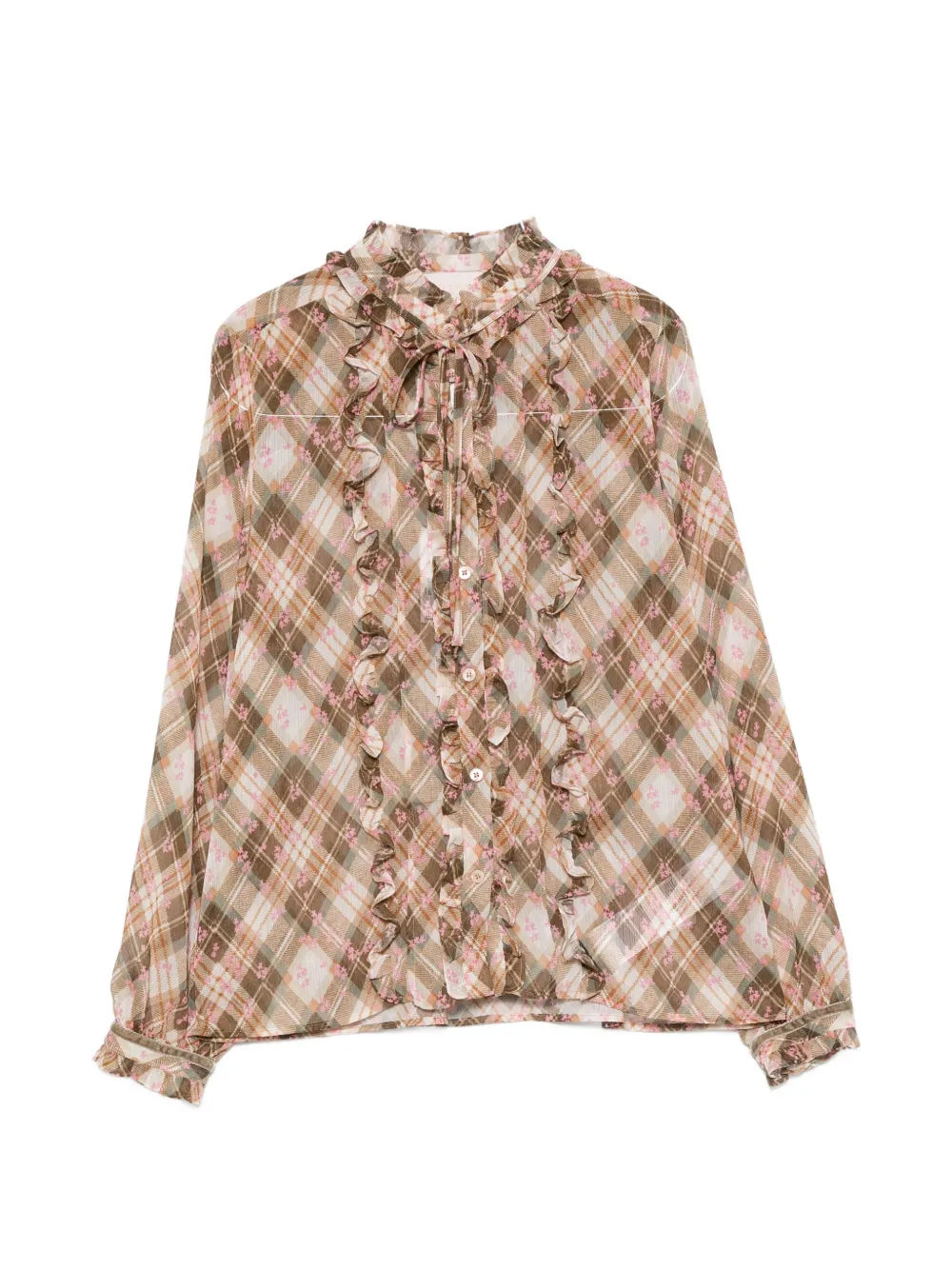 I BLUES ruffled-detail blouse - Toni neutri