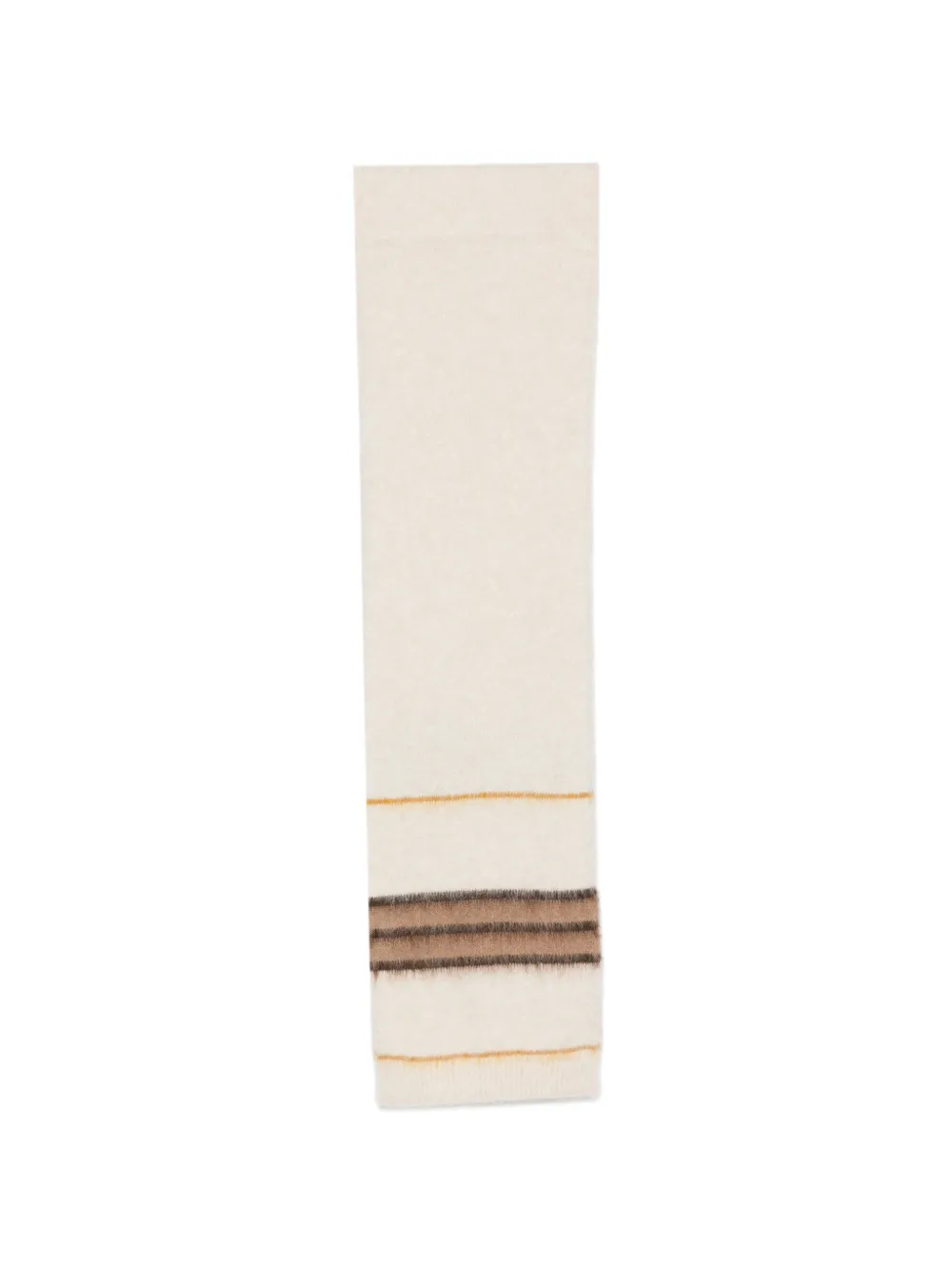 I BLUES horizontal-stripe knitted scarf - Toni neutri