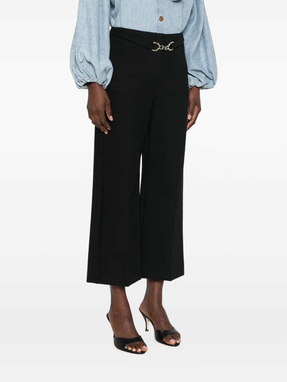 I BLUES Cropped broek Zwart