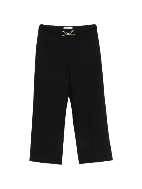 I BLUES horsebit-detail cropped trousers