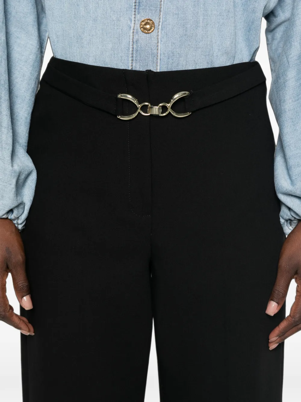I BLUES Cropped broek Zwart