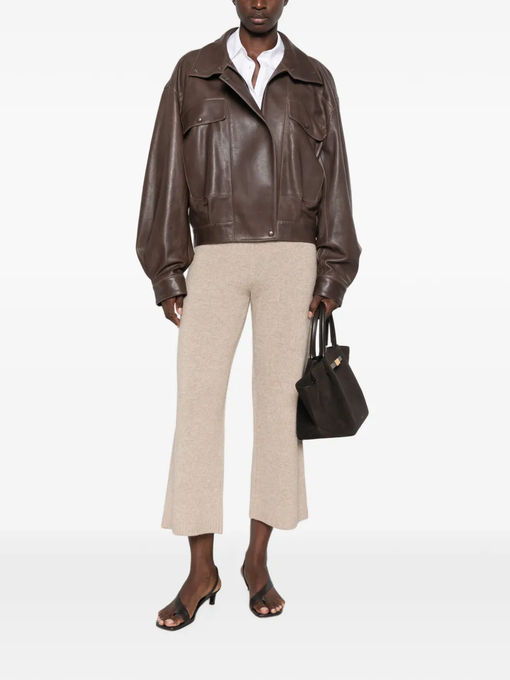 I BLUES Cropped broek Beige
