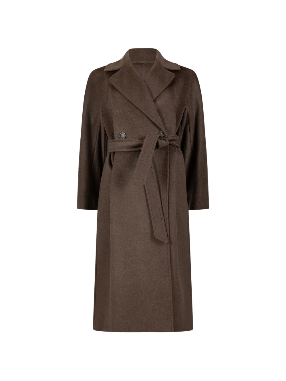 Weekend Max Mara Resina jas met dubbele rij knopen en ceintuur Bruin