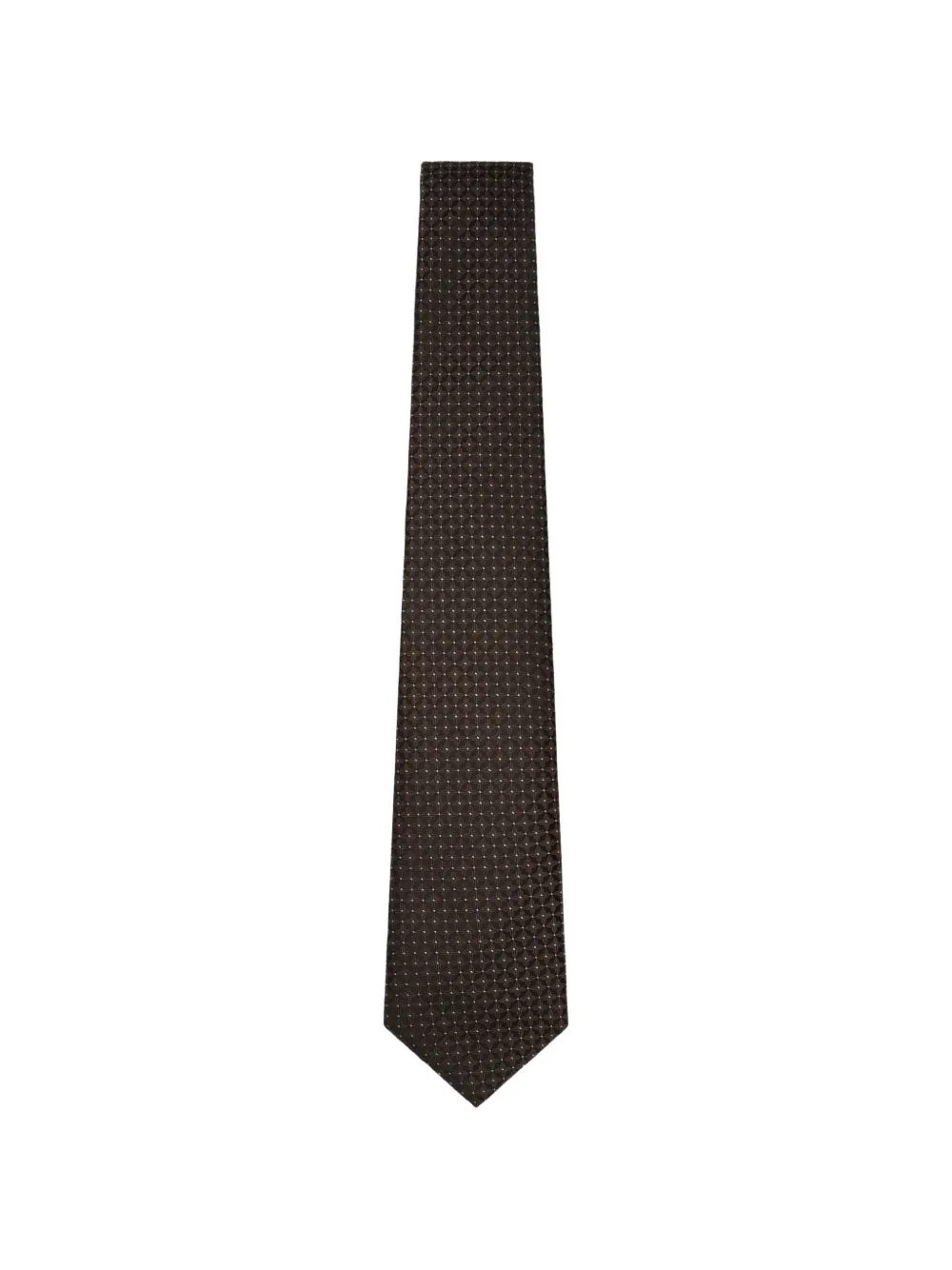 Canali geometric-pattern tie | Brown | Image 1