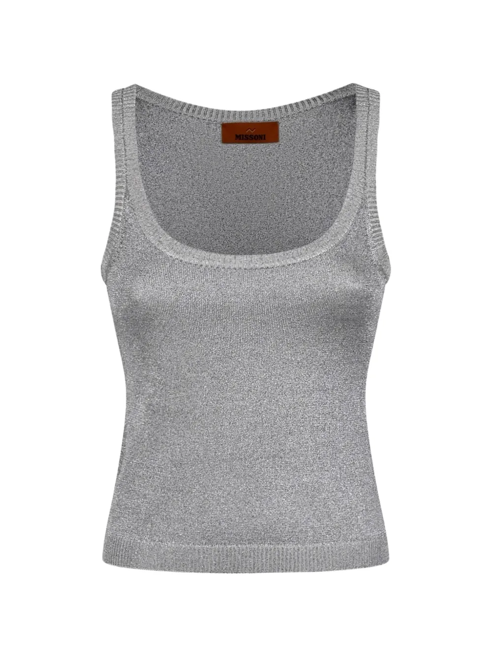 Missoni metallic-effect ribbed-trim top