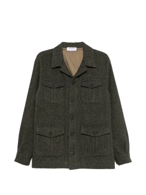 Gran Sasso herringbone-weave wool jacket