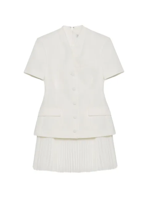 SIMKHAI  Leah pleated-skirt blazer mini dress