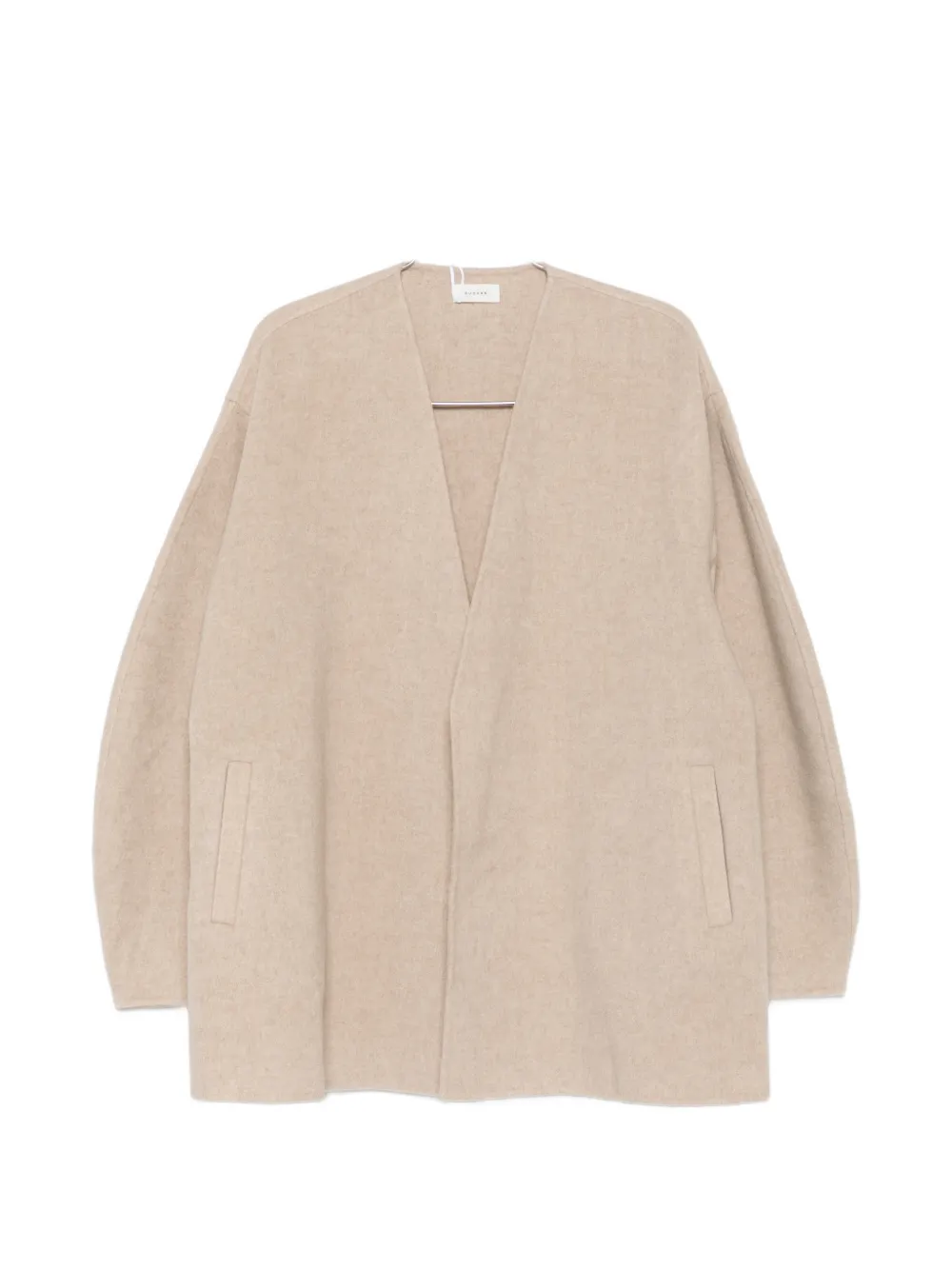 RUOHAN V-neck cocoon-sleeve coat - Nude