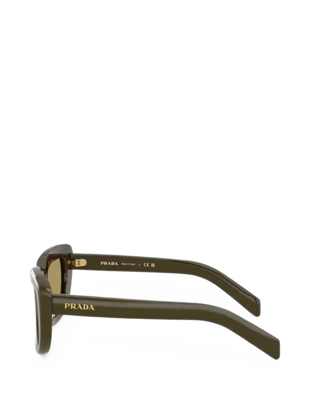 Prada Eyewear Zonnebril met vierkant cat-eye montuur Groen