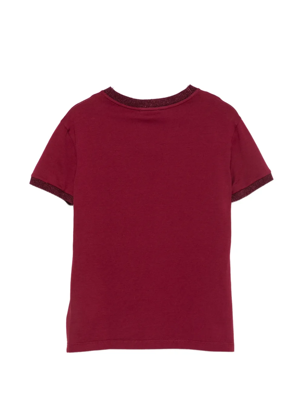Dolce & Gabbana Kids T-SHIRT met bloemapplicatie en DG-logo Rood