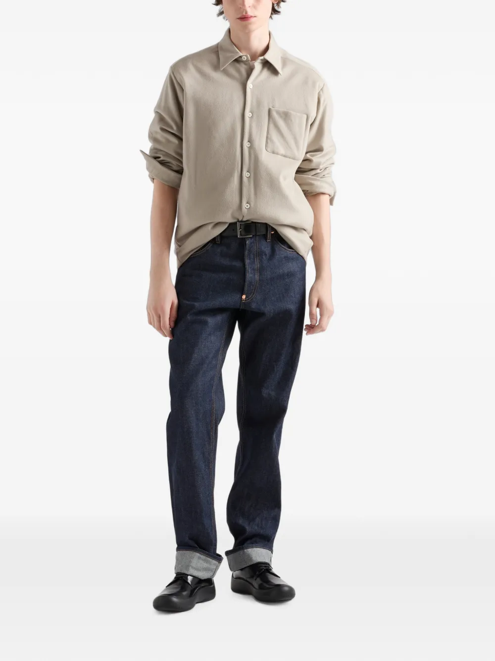 Prada Kasjmier overhemd Beige