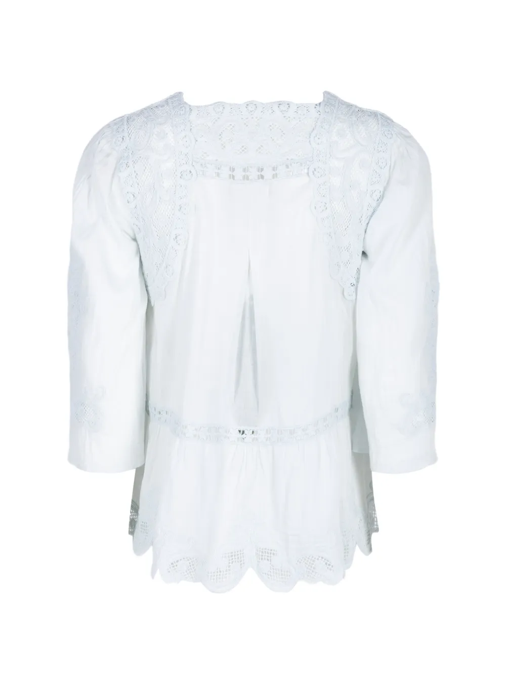 FARM Rio Richelieu blouse met borduurwerk Blauw