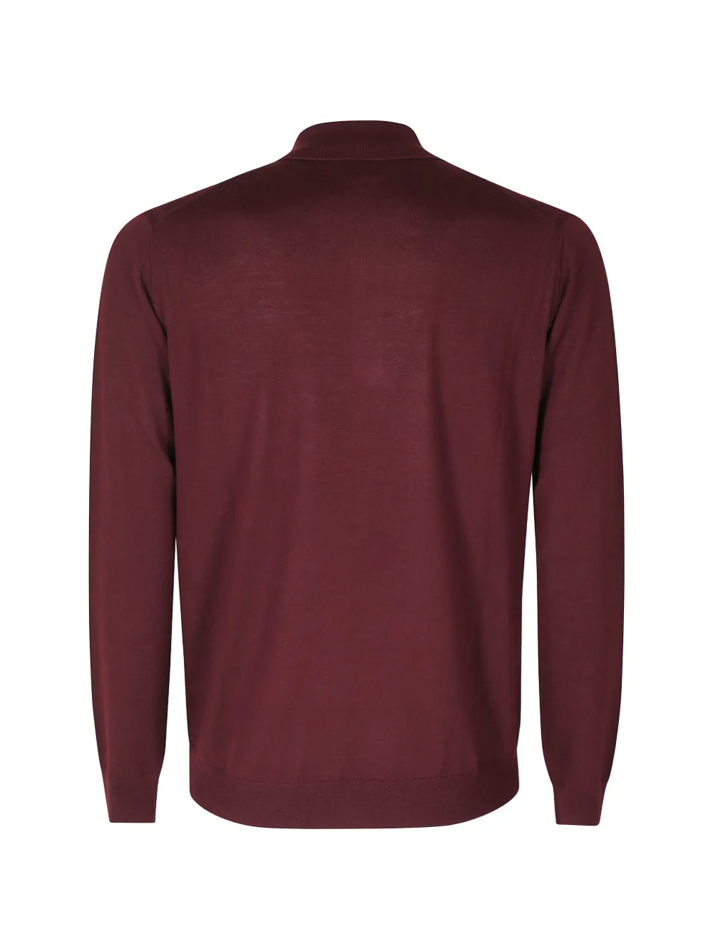 Paolo Pecora long-sleeve wool polo shirt Rood