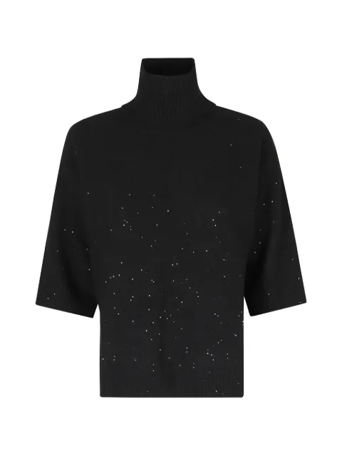 Seventy jersey con lentejuelas y cuello vuelto