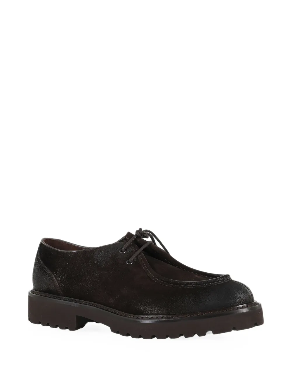 Doucal's lace-up suede Derby shoes Bruin