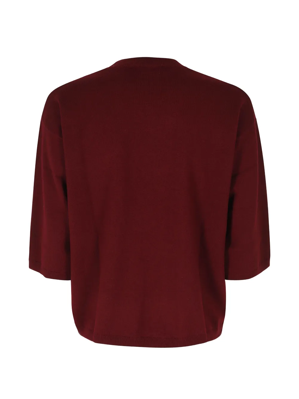 Seventy fine-knit drop-shoulder sweater Rood