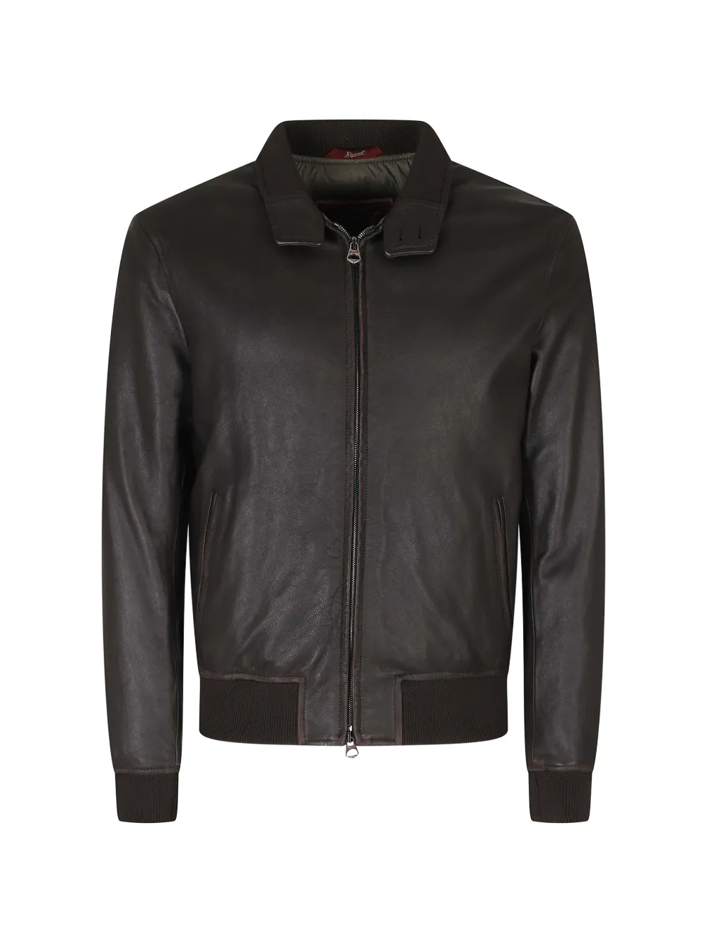 Stewart Nuvola Campus leather jacket - Marrone