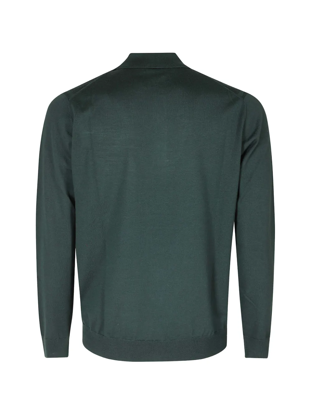 Paolo Pecora long-sleeve wool polo shirt Groen