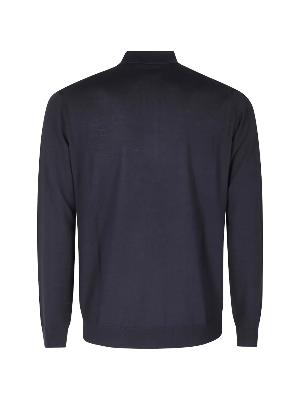Paolo Pecora long-sleeve wool polo shirt Zwart
