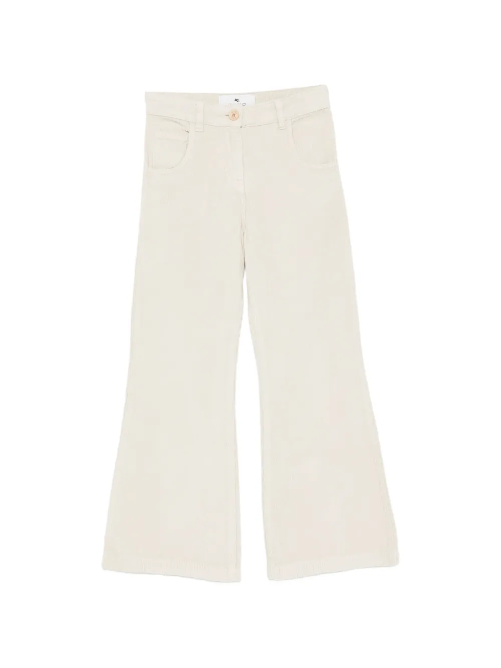 ETRO KIDS corduroy flared trousers - Toni neutri