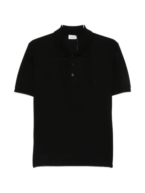Saint Laurent logo-embroidery polo shirt