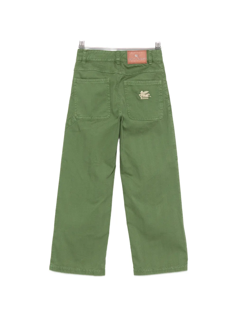 ETRO KIDS Broek met chevron-patroon Groen