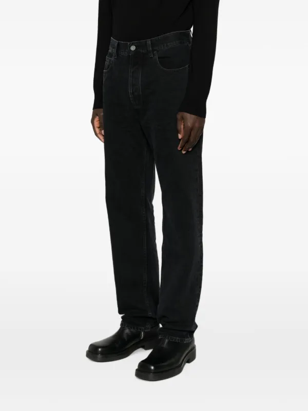 Saint Laurent logo-patch Jeans | Black | FARFETCH