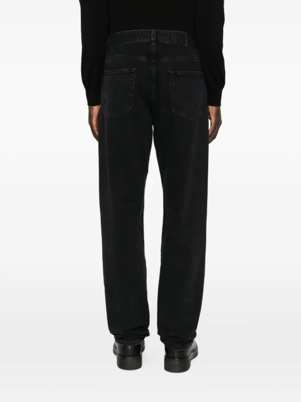 Saint Laurent logo-patch Jeans | Black | FARFETCH