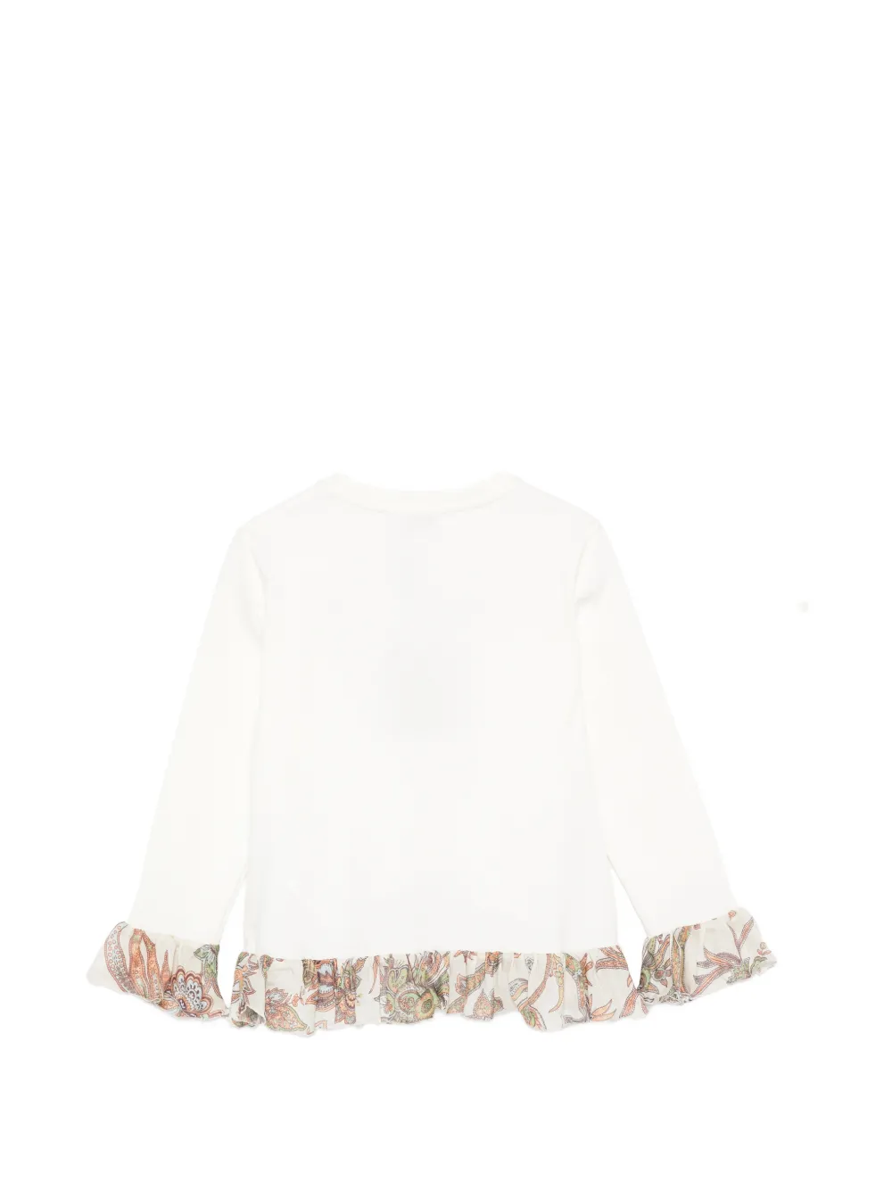 ETRO KIDS T-shirt met ruches afwerking Beige