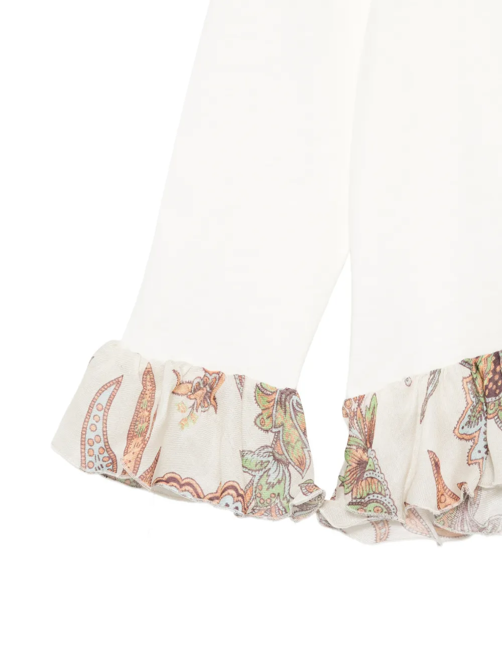 ETRO KIDS T-shirt met ruches afwerking Beige
