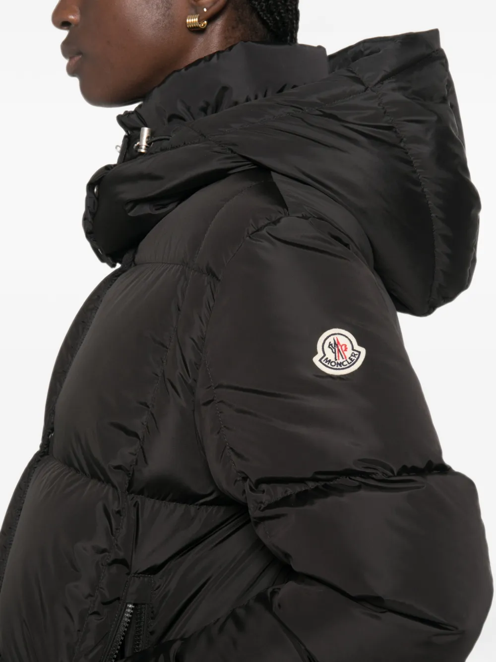 Moncler Castelnew gewatteerd jack Zwart