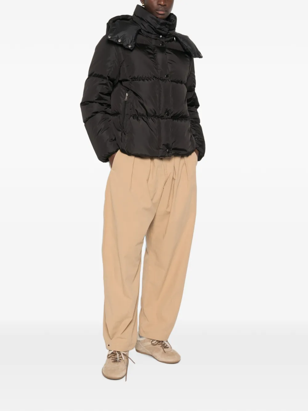 Moncler Castelnew gewatteerd jack Zwart