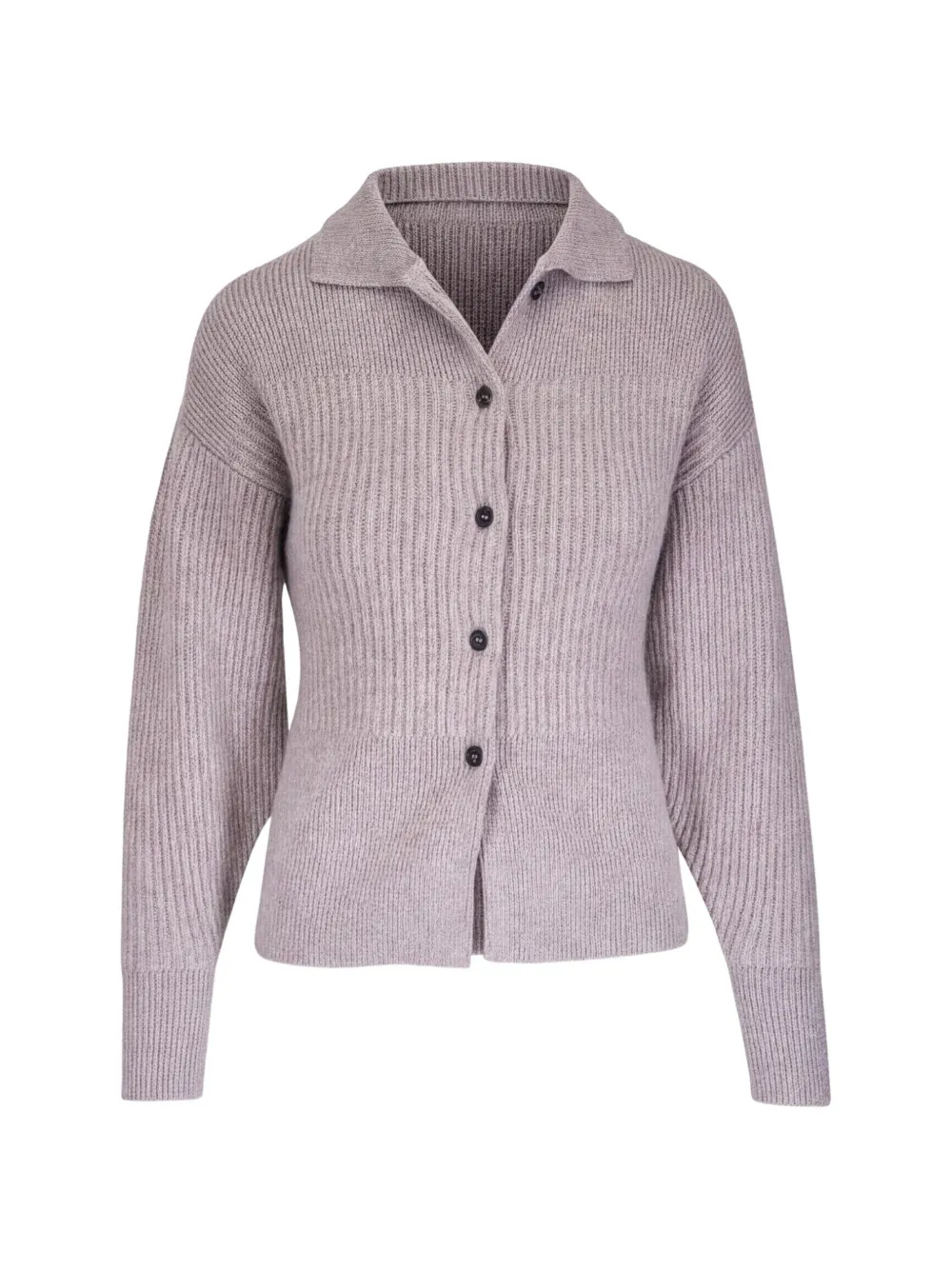 Le Kasha Kalaru ribbed-knit button-down cardigan - Nude