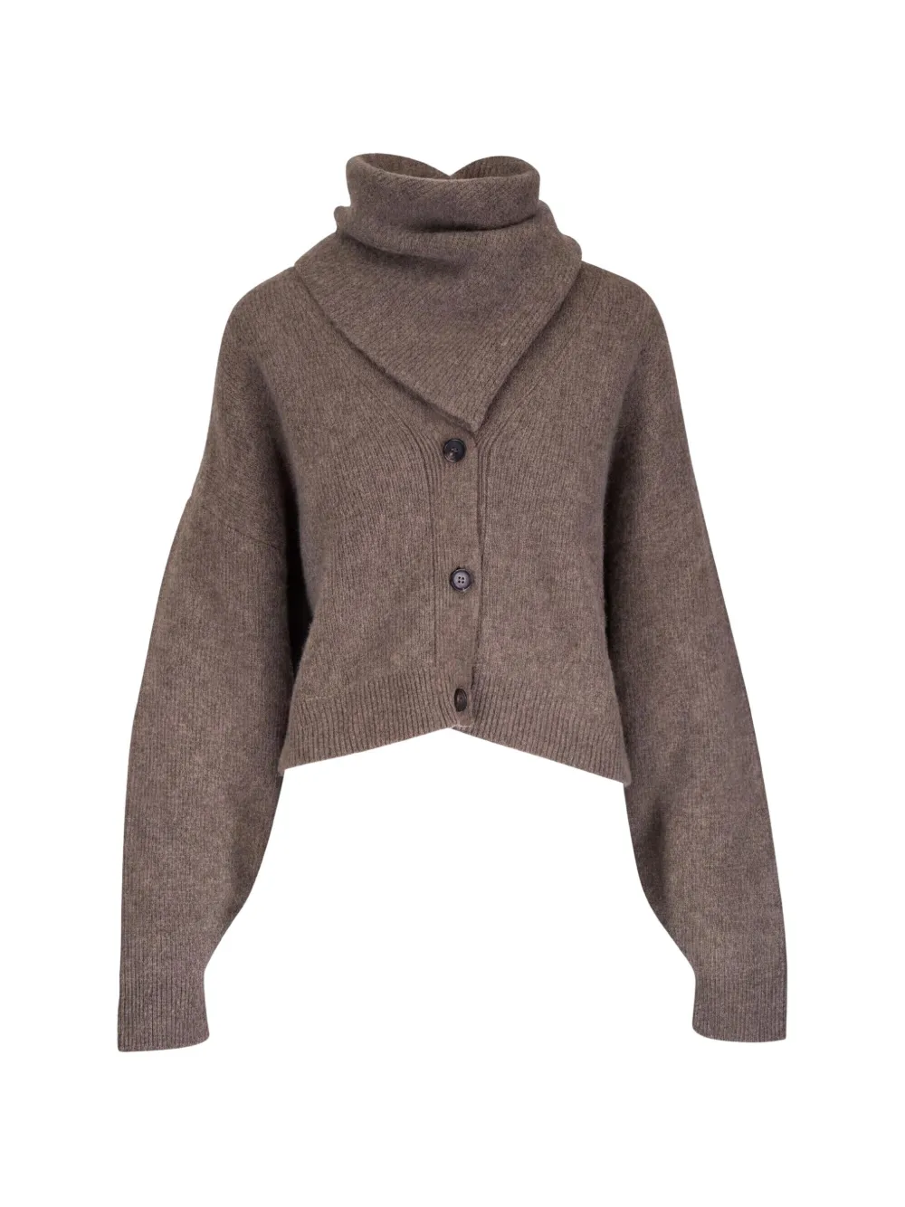 Le Kasha Derios button-up rib-knit cardigan Bruin