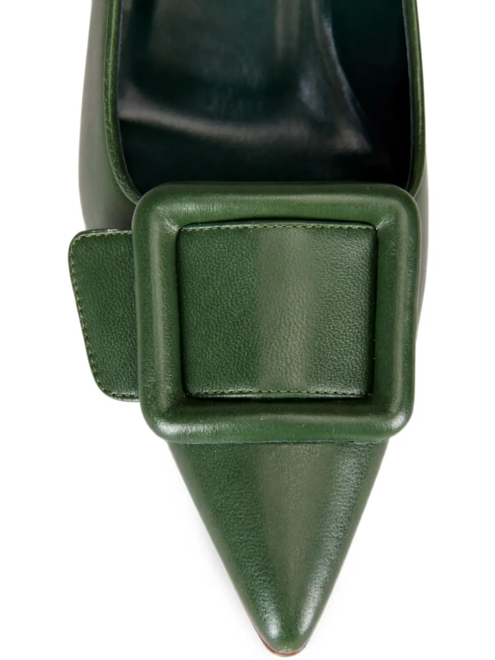 Manolo Blahnik Maysale buckle-detail pointed-toe pumps Groen