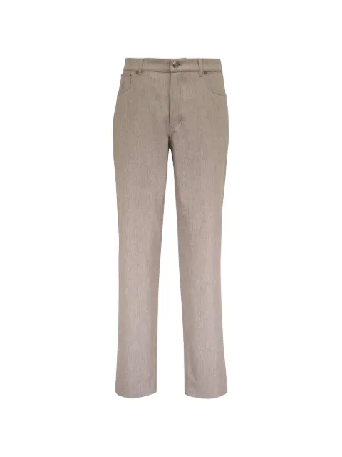 Brunello Cucinelli straight-leg five-pocket wool trousers