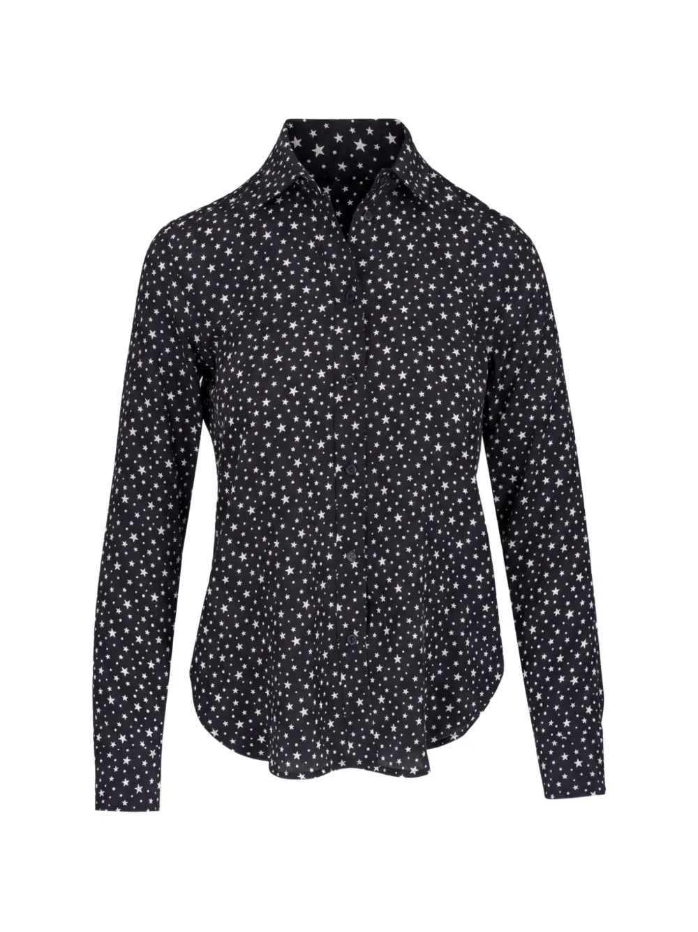 Nili Lotan Gaia blouse met sterrenprint Zwart