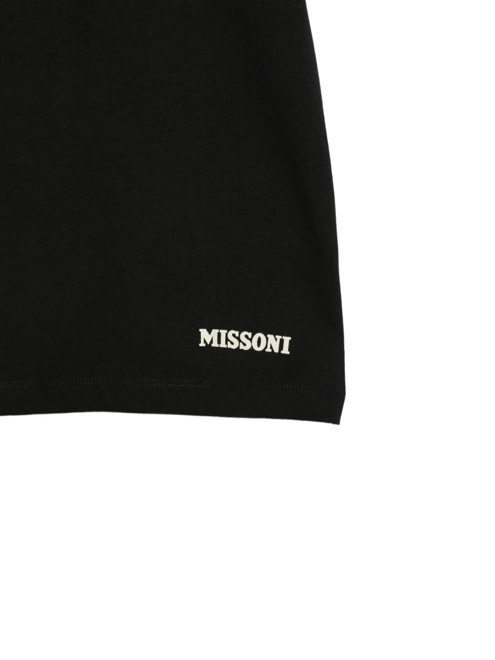 Missoni Kids T-shirt met zigzagprint Zwart