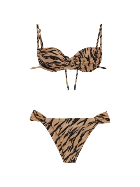 Triya Conjunto de biquíni Maui Sofi com estampa de tigre