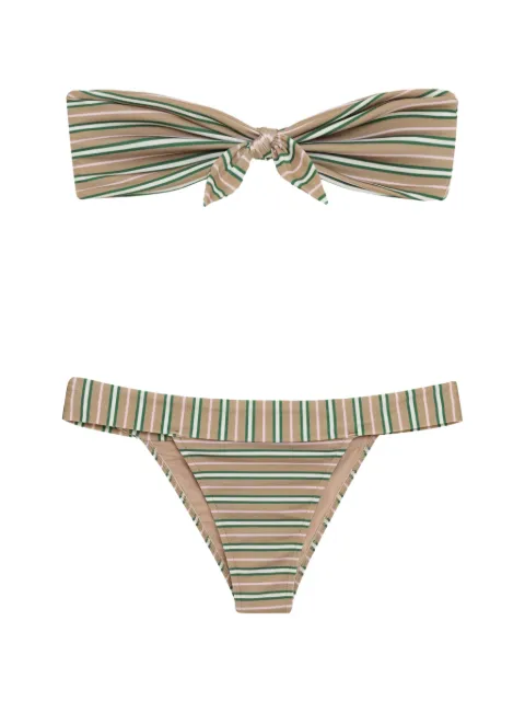 Triya Conjunto de biquíni Celeste Luciana listrado