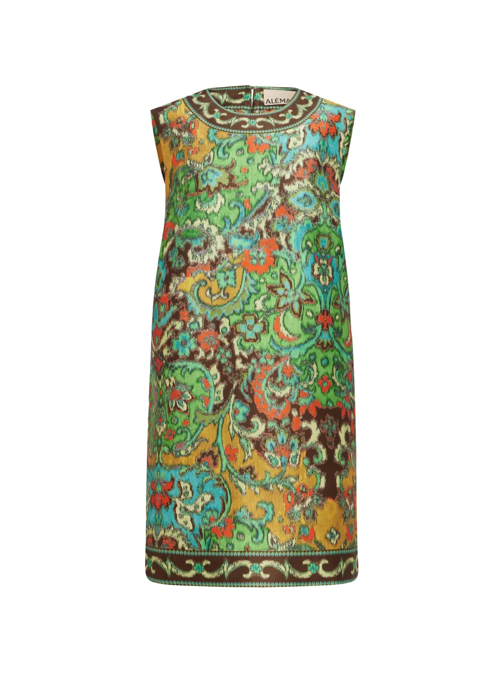 ALEMAIS Charlotte paisley-print mini dress