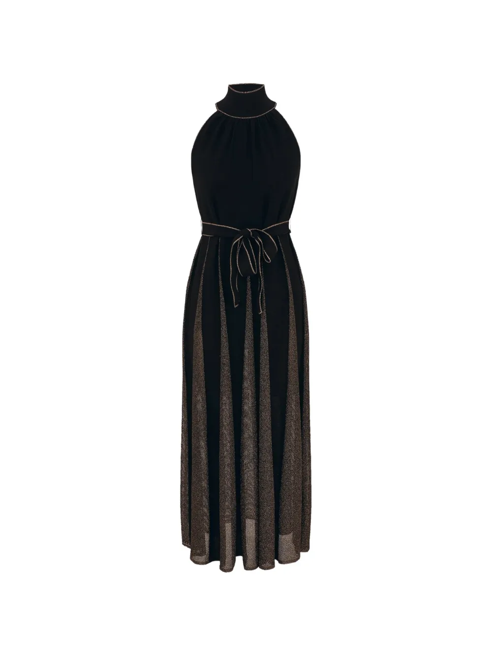 ZIMMERMANN Valiant metallic halter maxi dress - Nero