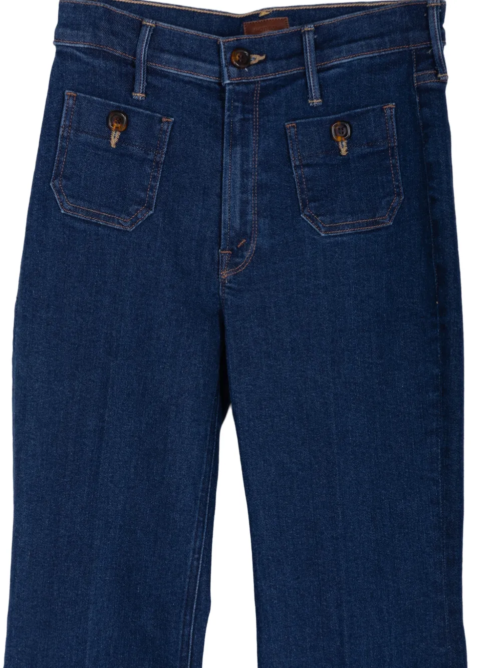 MOTHER Doozy jeans met opgestikte zak Blauw